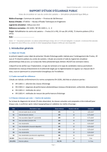 Rapport &Eacute;clairage Public Laatatra - &Eacute;tude Photom&eacute;trique DIALux