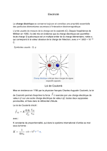 L'&eacute;lectricit&eacute;
