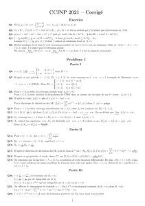 Corrig&eacute; CCINP 2021 : Solutions Math&eacute;matiques