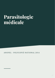 Manuel de Parasitologie M&eacute;dicale 2014 ANOFEL