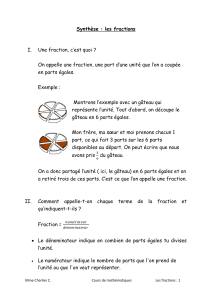 Synth&egrave;se des fractions : Cours de math&eacute;matiques