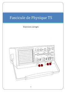 Fascicule de Physique TS Exercices corrig&eacute;s - Cahier d'exercices de physique