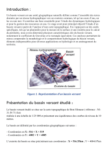 &Eacute;tude d'un bassin versant : Analyse morphologique & hydrologique