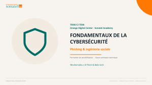 Formation Cybers&eacute;curit&eacute; : Phishing et Ing&eacute;nierie Sociale