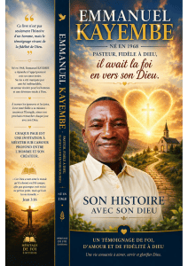 Biographie du pasteur Emmanuel Kayembe : T&eacute;moignage de foi et de vie