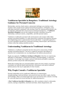 Vashikaran Specialist in Bangalore: Traditional Astrology Guidance