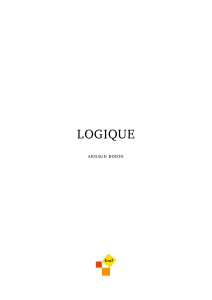 Logique par Arnaud Bodin - Exo7