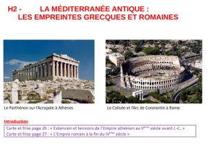 M&eacute;diterran&eacute;e antique : Empreintes grecques et romaines