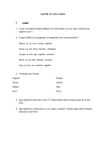 Contr&ocirc;le chapitre Ab Urbe condita: questions de langue (conjugaisons) et de civilisation (tableau de Barocci sur la fuite d'En&eacute;e)