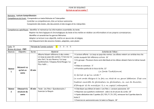 Fiche de s&eacute;quence : Qu'est-ce qu'un conte ? CM2