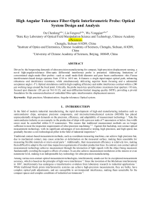 High Angular Tolerance Fiber-Optic Interferometric Probe Design