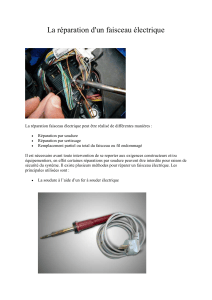 R&eacute;paration faisceau &eacute;lectrique : m&eacute;thodes et s&eacute;curit&eacute;
