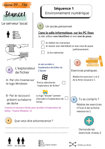 4&egrave;me TIM S&eacute;ance 1: Le serveur local et l'explorateur de fichier