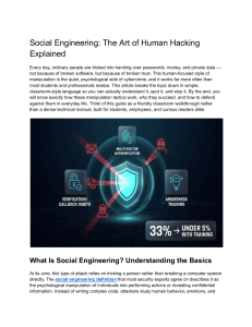 Social Engineering: The Art of Human Hacking Explained