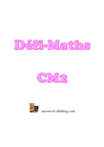 DEFI maths CM2