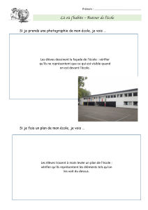 Activit&eacute;s sur l'&eacute;cole : dessiner la fa&ccedil;ade et le plan