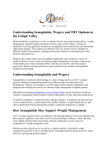 Semaglutide, Wegovy & TRT in Lehigh Valley
