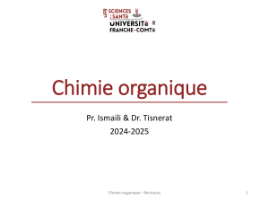 R&eacute;visions Chimie Organique - Universit&eacute; de Franche-Comt&eacute;