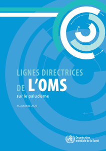 Lignes directrices OMS paludisme 2023