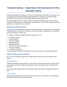 Football Games: The Excitement of the Beautiful Game