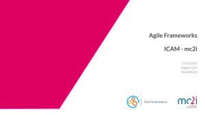 Agile Frameworks: Scrum, Values, and Principles Presentation