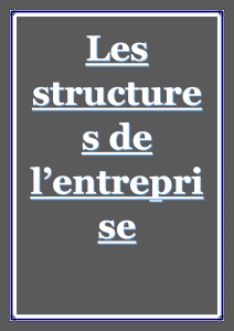 Les structures de l'entreprise: Enterprise Structures Textbook