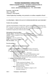 Cas pratique Sage Paie RH i7 : Configuration et mise en place