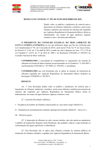 Resolu&ccedil;&atilde;o CONSEMA 299/2025: Padr&otilde;es de Efluentes Industriais