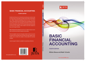 Basic Financial Accounting Fourth Edition Textbook