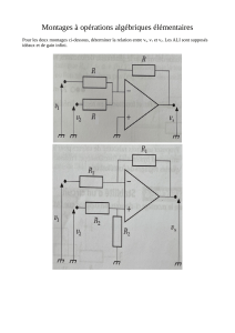 Montages d'op-amps : addition et soustraction