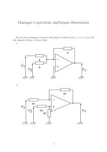 Montages &agrave; op&eacute;rations alg&eacute;briques &eacute;l&eacute;mentaires - Circuits ALI