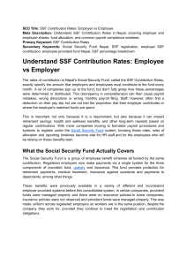 SSF Contribution Rates: Employer vs Employee