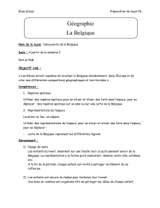 D&eacute;couverte de la Belgique - Le&ccedil;on de g&eacute;ographie P6