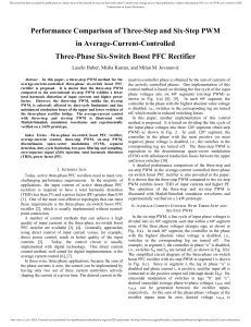 Three-Step vs Six-Step PWM in Three-Phase Boost PFC Rectifier