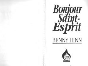 Bonjour Saint Esprit - Benny Hinn