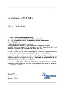 Guide d'utilisation du mod&egrave;le AGGIR pour l'&eacute;valuation de l'autonomie des personnes &acirc;g&eacute;es