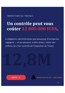 Inspection du Travail en C&ocirc;te d'Ivoire : 6 Obligations &agrave; Respecter