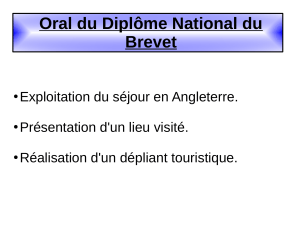 Pr&eacute;sentation du Brevet Oral : La Mine de Big Pit et l'Exploitation Touristique