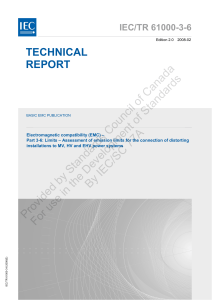 IEC/TR 61000-3-6: EMC Limits for Distorting Installations