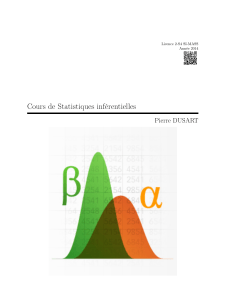 Cours de Statistiques inf&eacute;rentielles par Pierre DUSART