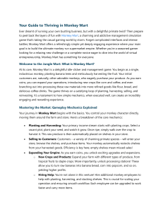 Monkey Mart Strategy Guide: Tips for Building Your Supermarket Empire