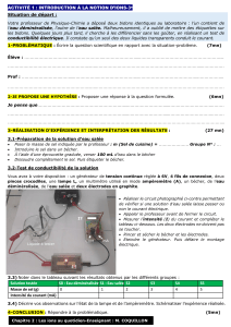Activit&eacute; de laboratoire : Introduction aux ions 3e