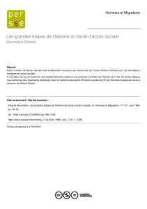 Histoire du Fonds d'Action Sociale : grandes &eacute;tapes