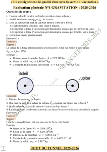 &Eacute;valuation G&eacute;n&eacute;rale N&deg;1 Gravitation 2025-2026
