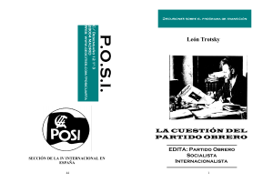La Cuesti&oacute;n del Partido Obrero - Le&oacute;n Trotsky