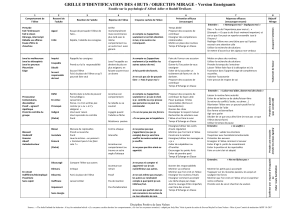 Grille pour identifier les 4 objectifs erron&eacute;s des &eacute;l&egrave;ves
