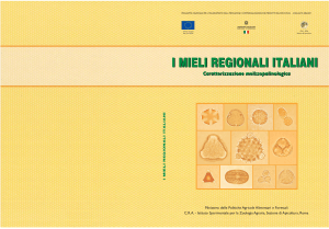 I MIELI REGIONALI ITALIANI: Caratterizzazione melissopalinologica