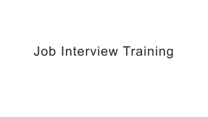 Job Interview Training Guide