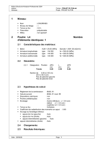 Rapport de Conception de Poutre PROJET ELTON : Robot Structural Analysis 2024