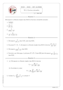 Rational Fractions Decomposition Exercises